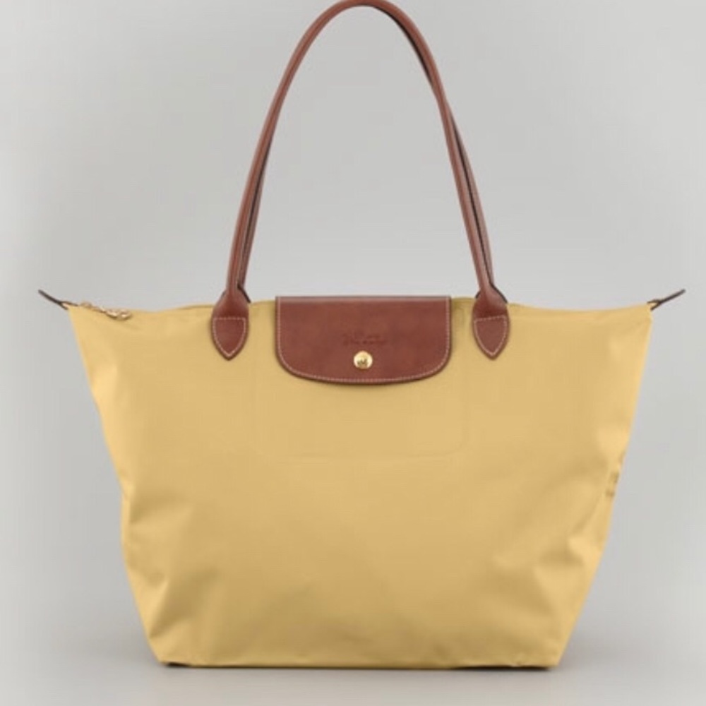 LONGCHAMP Large Tote in Mustard